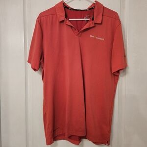 Nike Golf Dri-fit the players men's red polo shirt size L Large